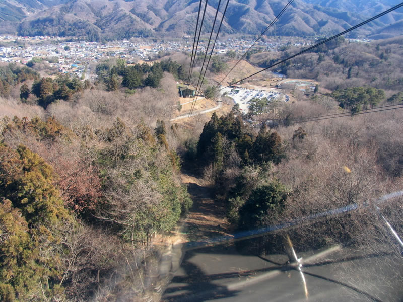 宝登山ロープウェイからの景色