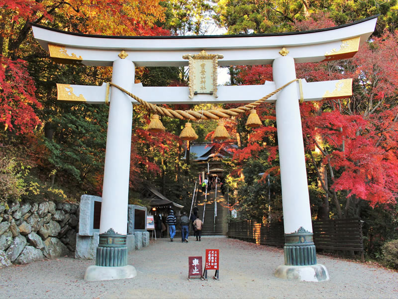 紅葉スポット宝登山神社